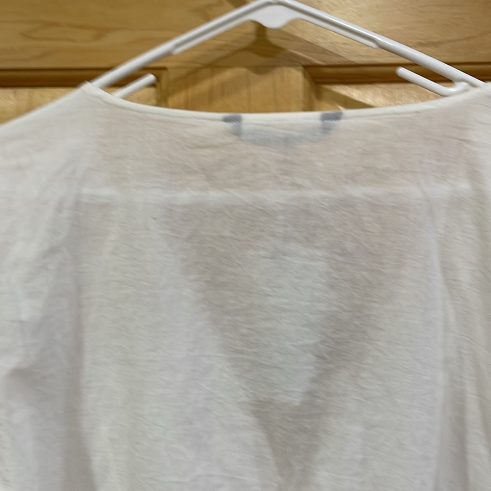 Zara white gauze long sleeve top size XL new with tag - Picture 11 of 16